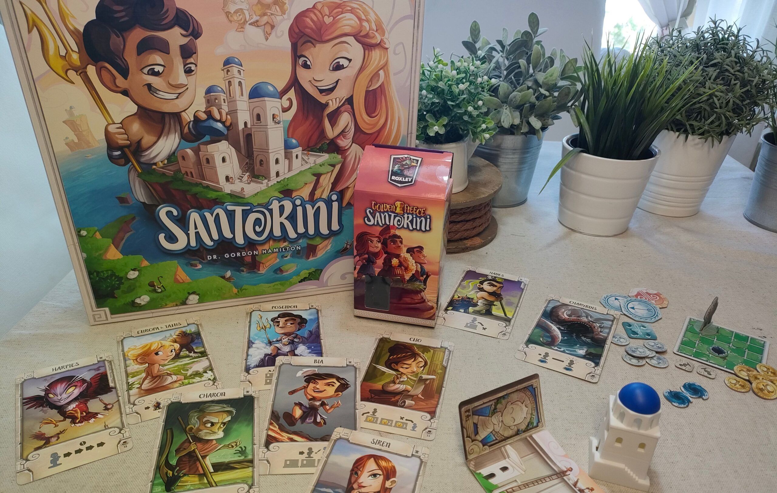 Juego de mesa Santorini con niños